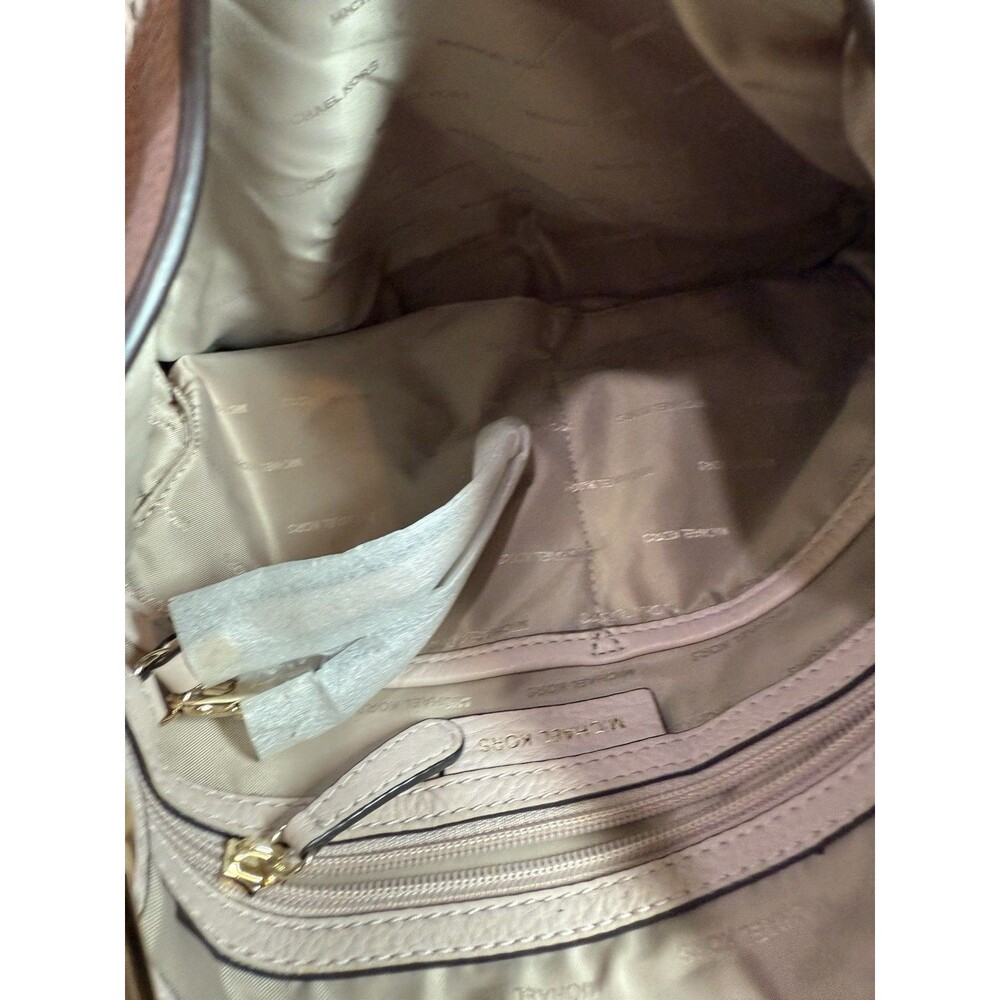 Michael Kors Soft Pink Leather Hobo Shoulder Bag Gold Hardware - Picture 5 of 6